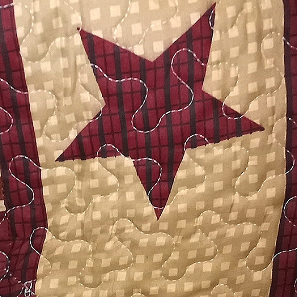 LAST 1!🍁50" BY 60"🍁~ RUSTIC FARMHOUSE LIGHTWEIGHT QUILT THROW(CH) PRICE FIRM! - Picture 4 of 11